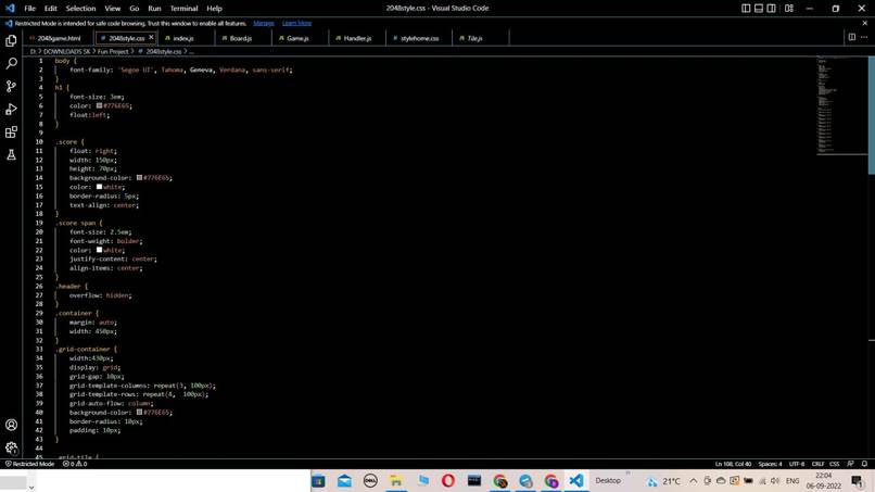 Game2048 – screenshot 3