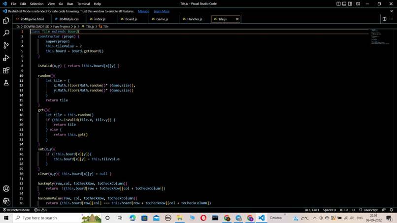 Game2048 – screenshot 4