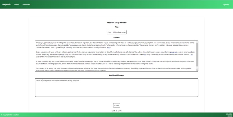 HelpHub – screenshot 2
