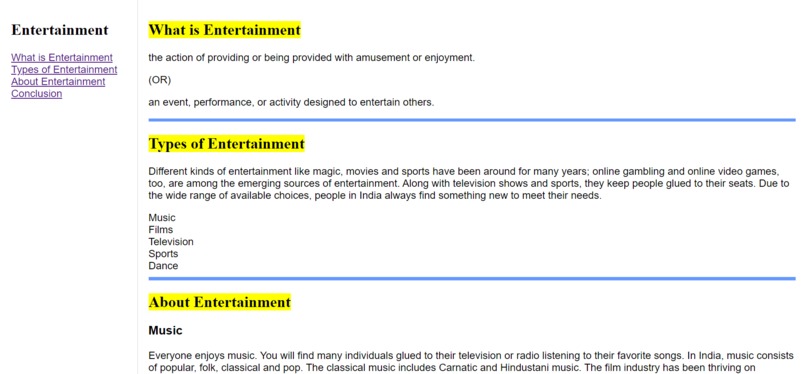 Entertainment – screenshot 1
