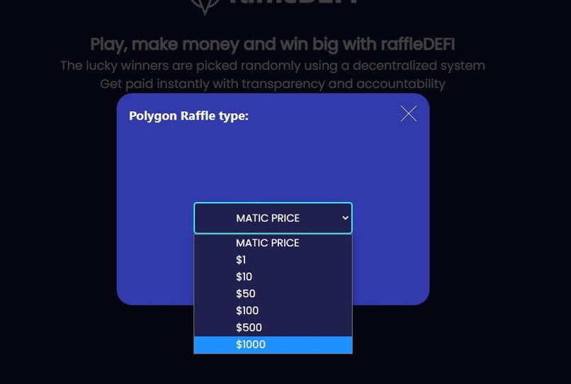 Raffle Defi – screenshot 4