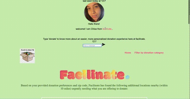 Facilinate: Donation, enhanced. – screenshot 1