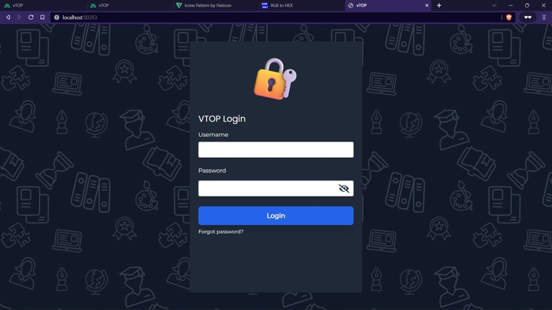 VIT Bhopal University Portal – screenshot 1