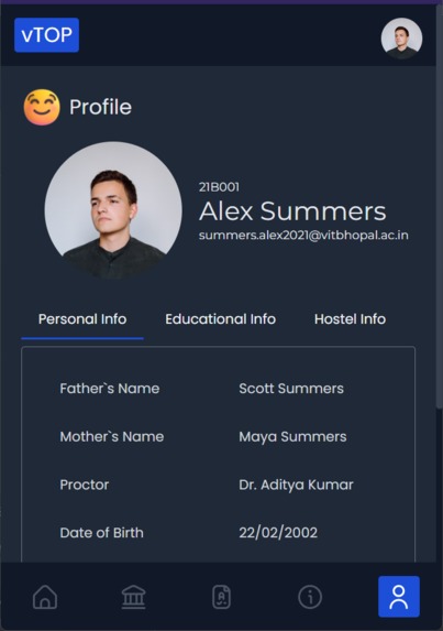 VIT Bhopal University Portal – screenshot 5