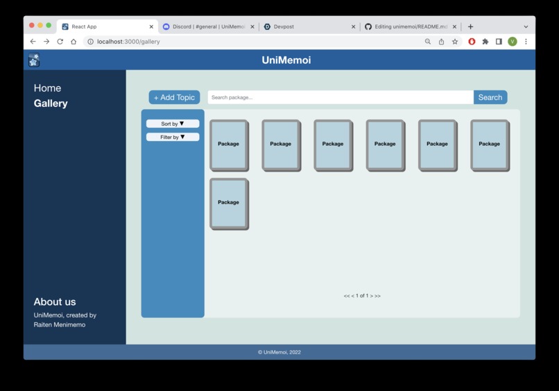 UniMemoi – screenshot 2