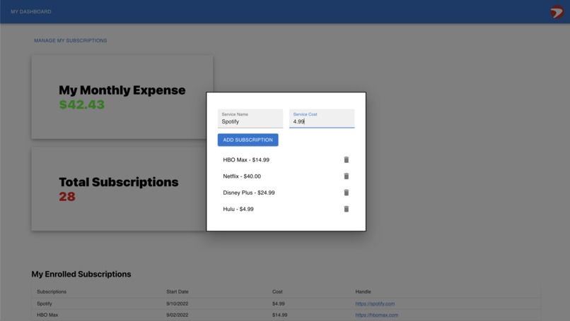 Capital One Subscription Manager – screenshot 1