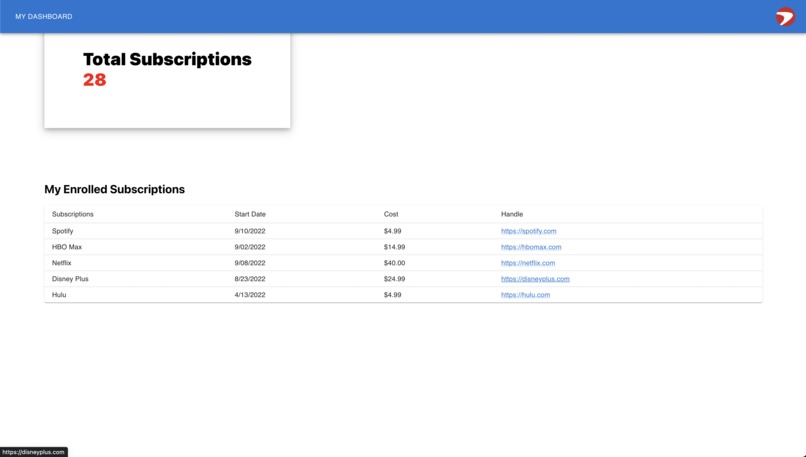 Capital One Subscription Manager – screenshot 2