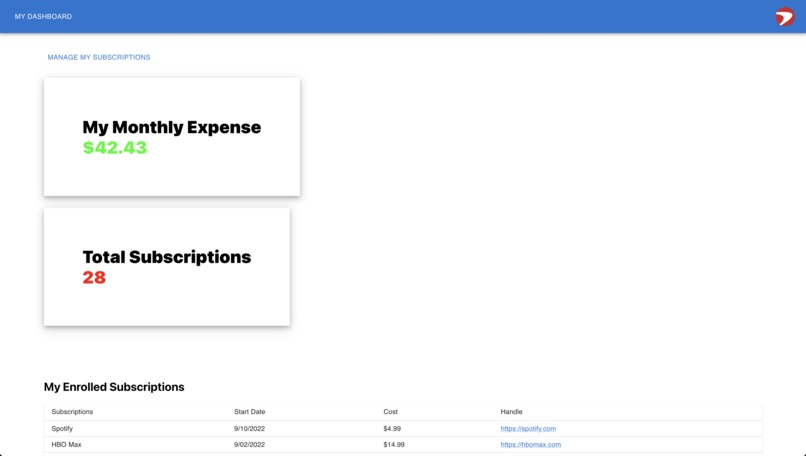 Capital One Subscription Manager – screenshot 3