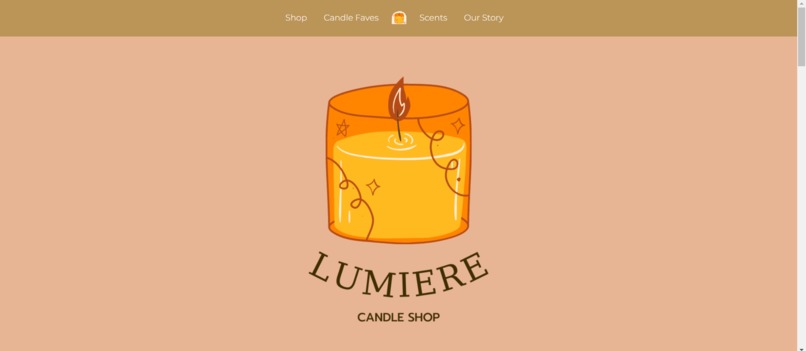 Candle Shop Website – screenshot 1