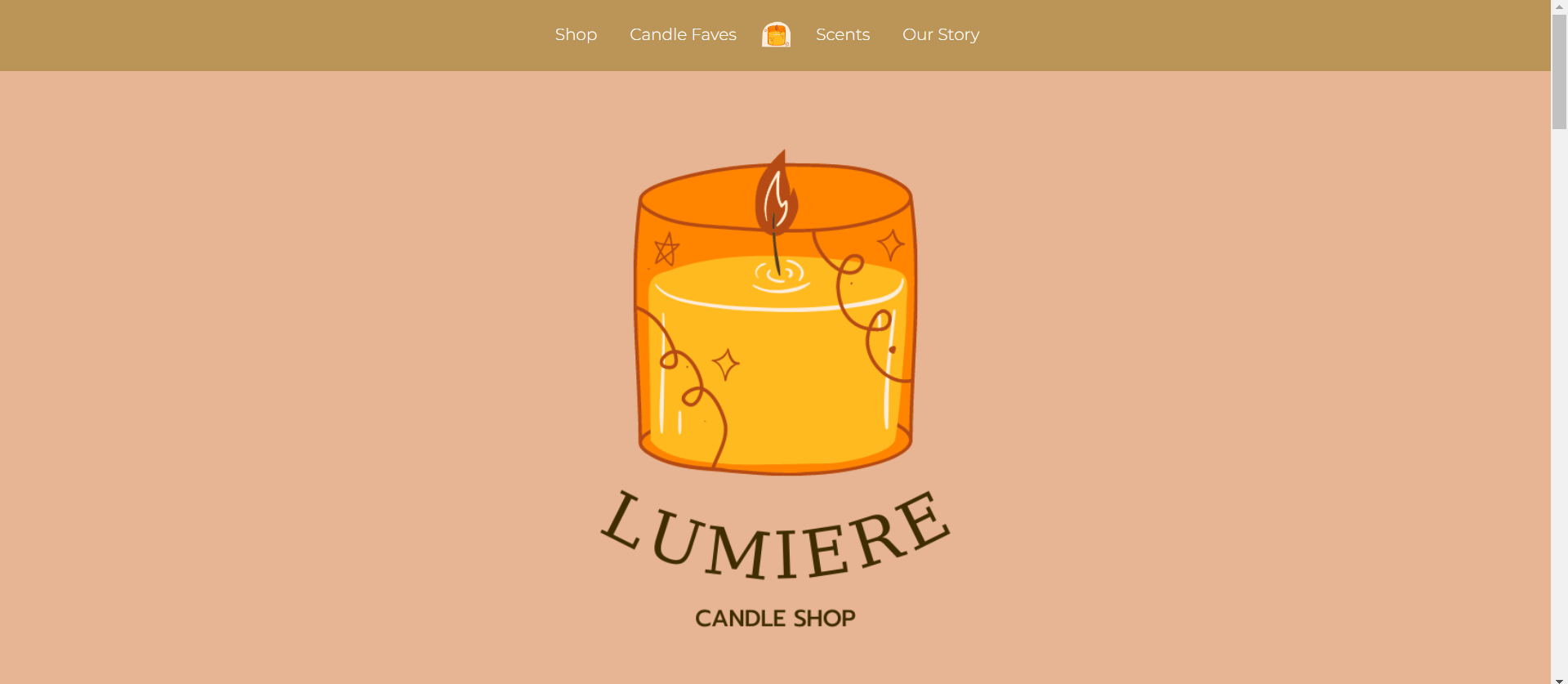 Candle Shop site Devpost