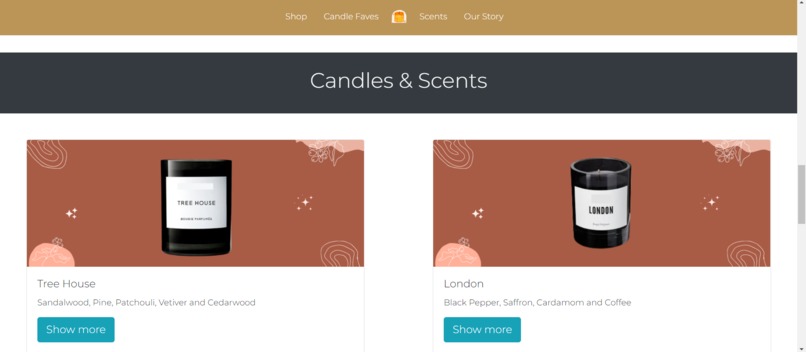 Candle Shop Website – screenshot 4