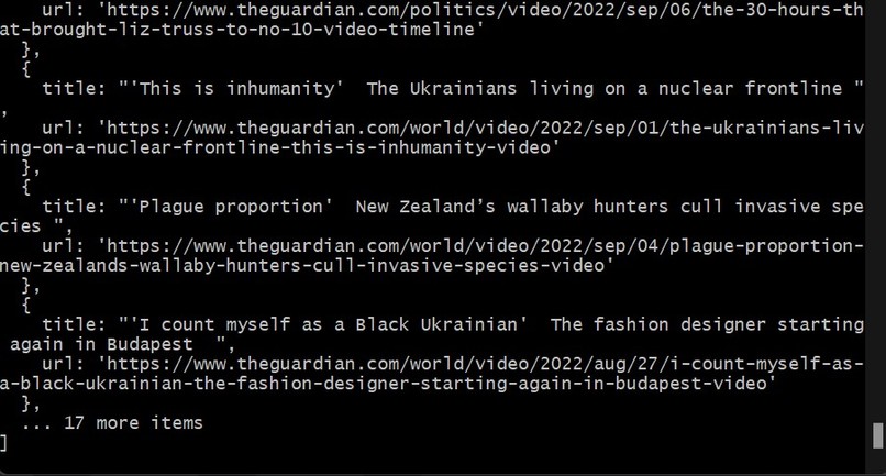 web-scraping – screenshot 1