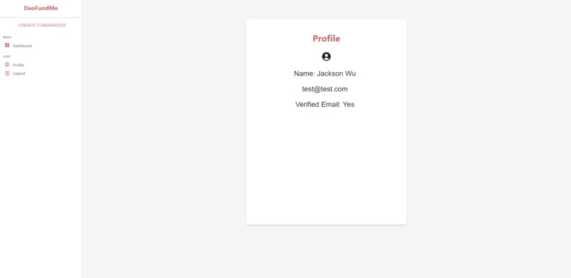 DaoFundMe – screenshot 5