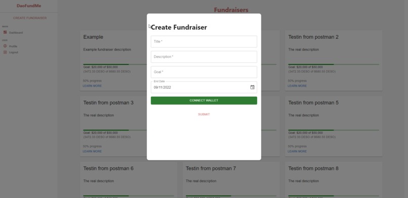 DaoFundMe – screenshot 6