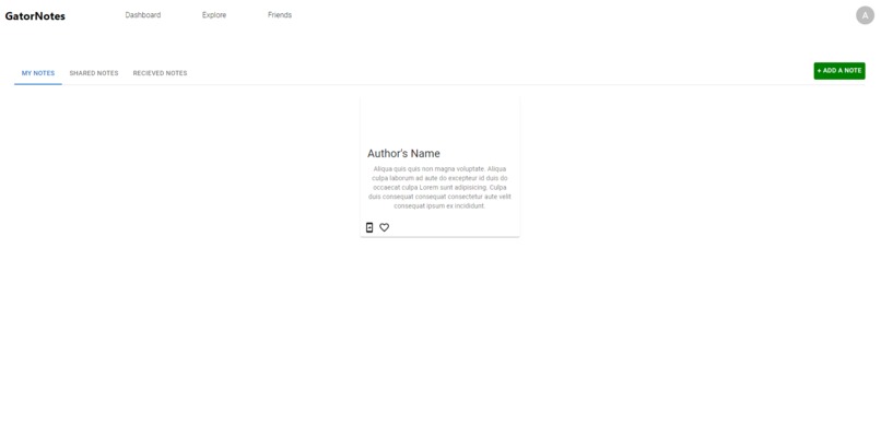 GatorNotes – screenshot 2