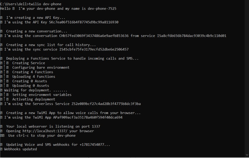 Twilio dev Phone – screenshot 2