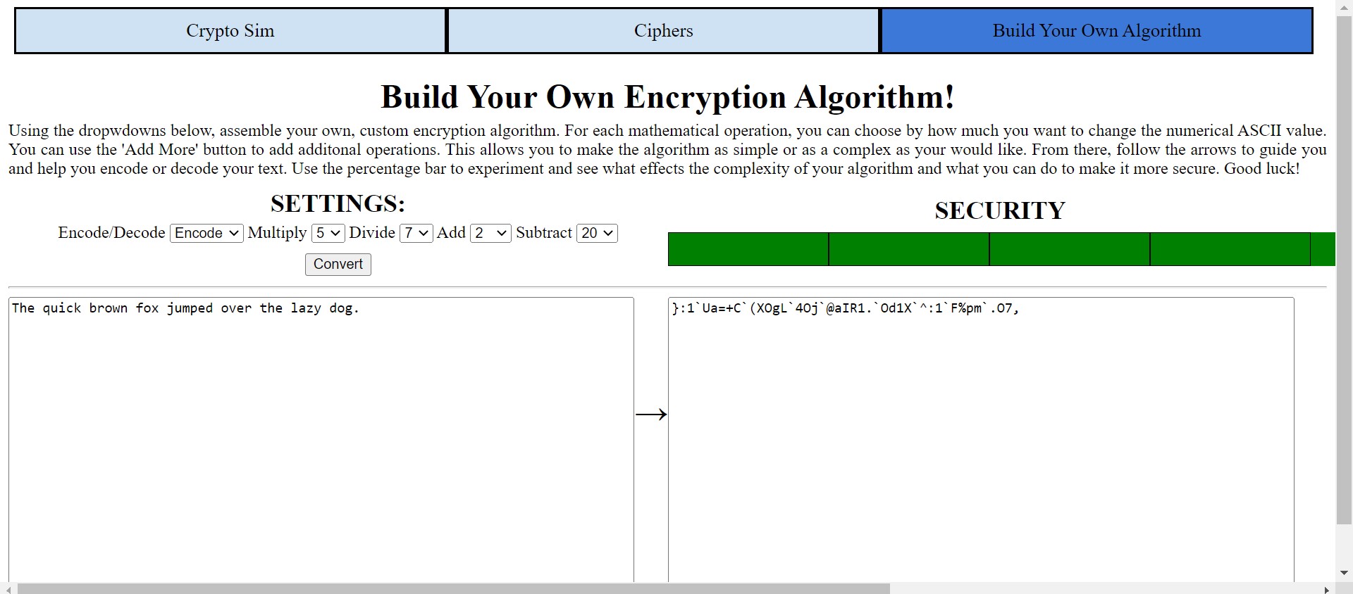 CEB Cryptographic Simulator Devpost