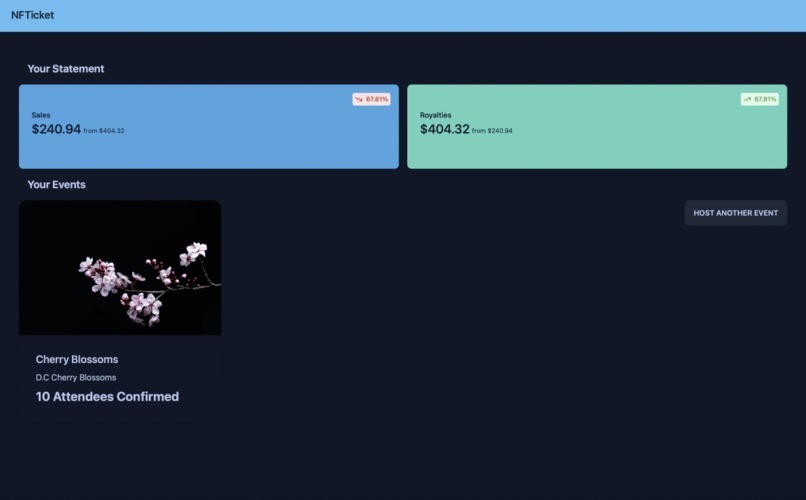 NFT Tickets – screenshot 1