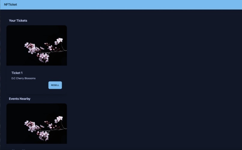 NFT Tickets – screenshot 2