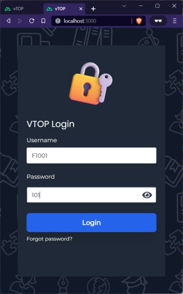 VIT Bhopal University Portal – screenshot 8