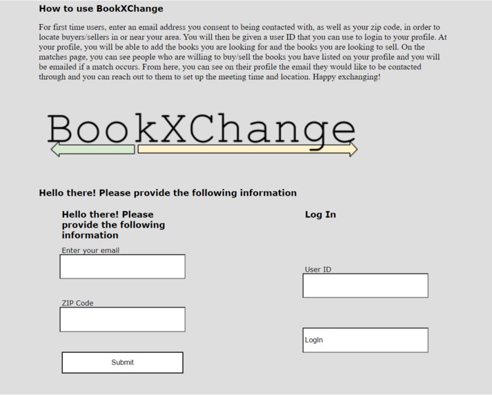 BookXChange – screenshot 1