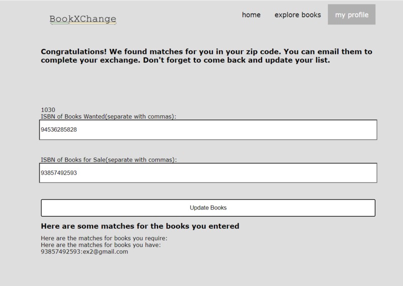BookXChange – screenshot 2