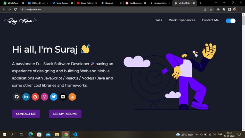 Personal Portfolio – screenshot 1