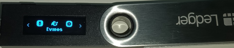 Evmos ledger integration – screenshot 1