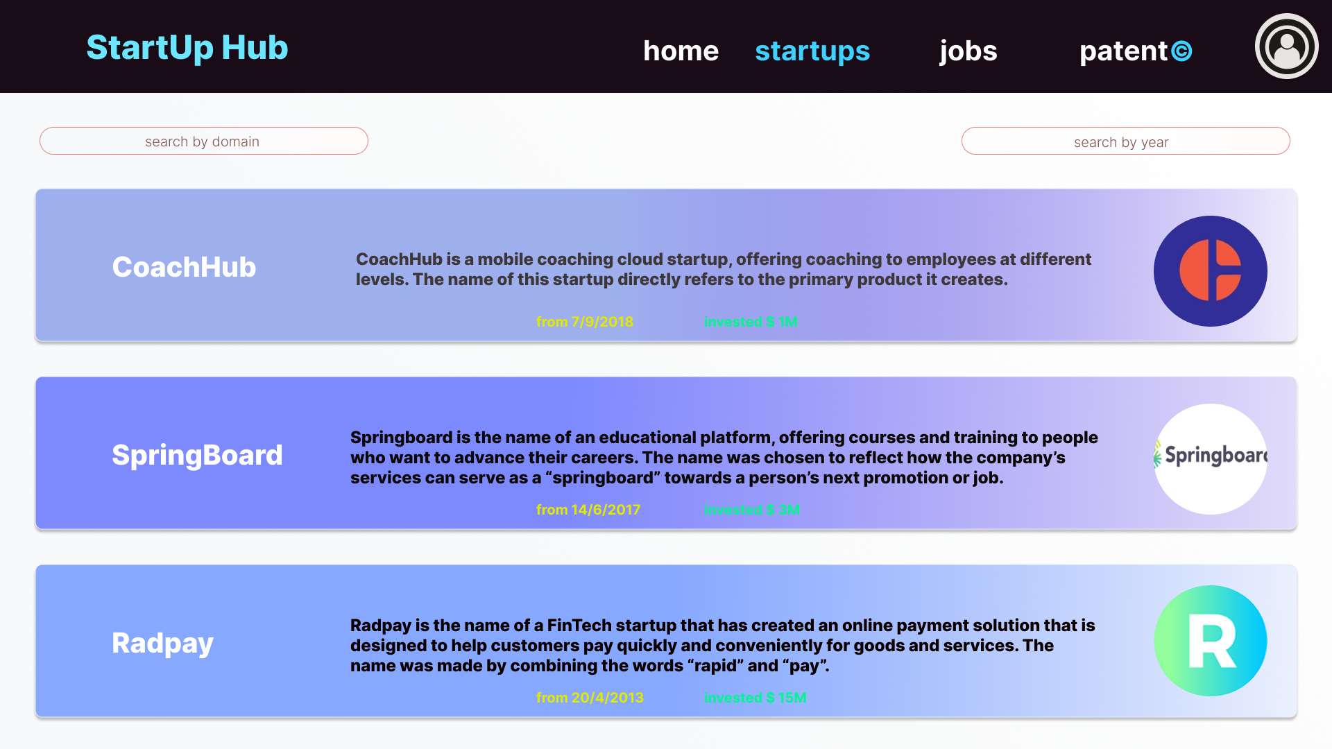 startup-hub-devpost