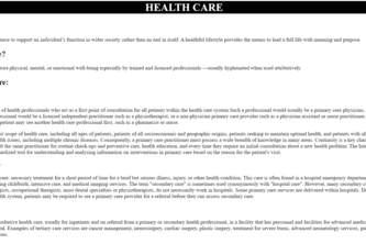 HEALTH CARE