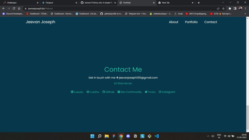 My Portfolio – screenshot 2