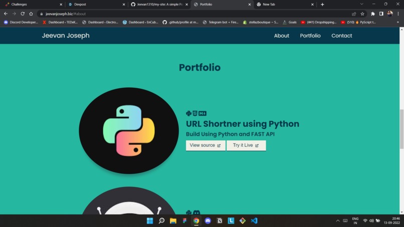 My Portfolio – screenshot 3