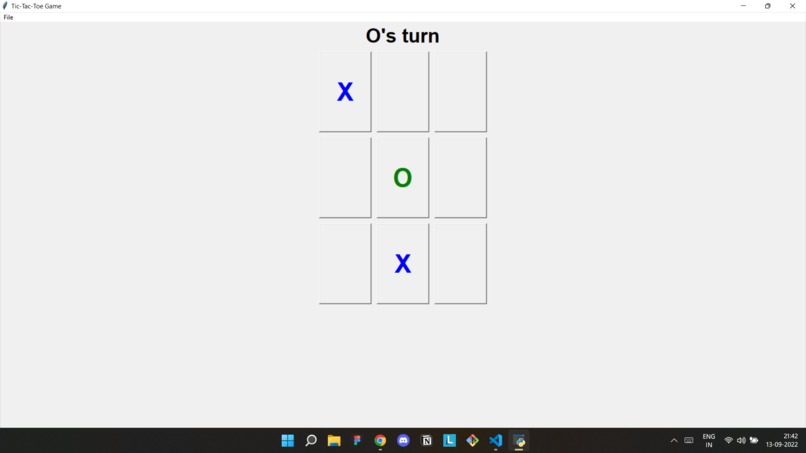A Tic Tac Toe Game – screenshot 1