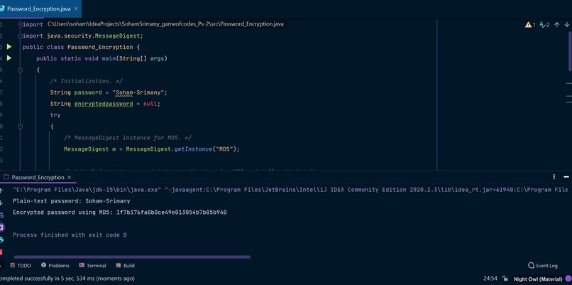 Password Encryption – screenshot 1
