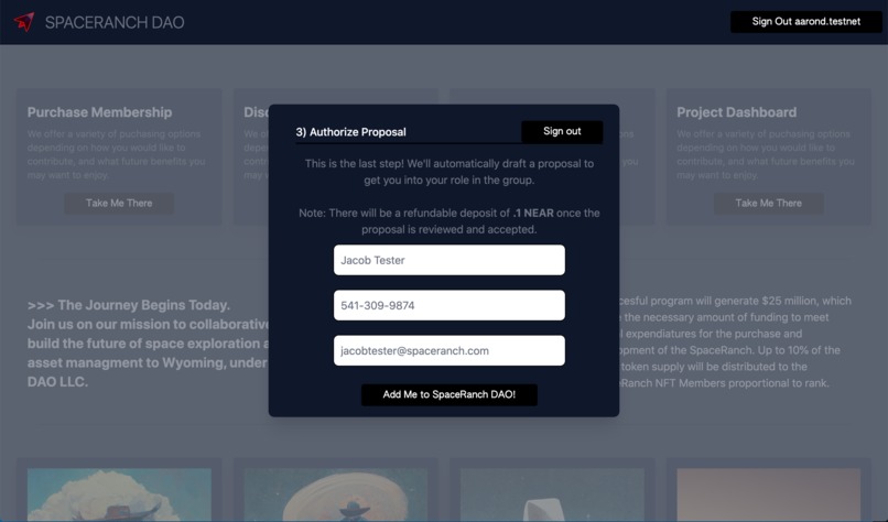 SpaceDAO – screenshot 3