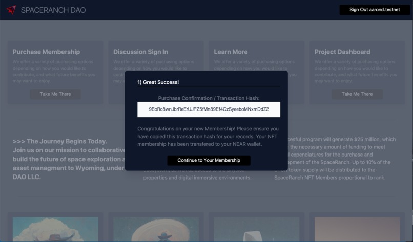 SpaceDAO – screenshot 4