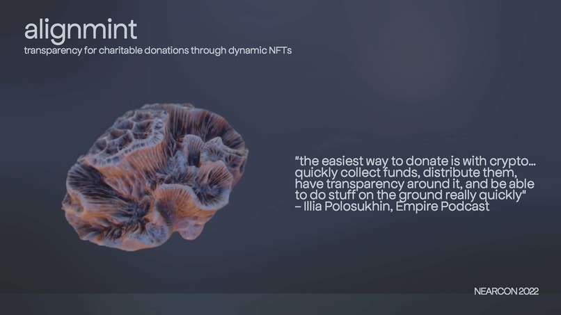 Alignmint: donation tracking – screenshot 1