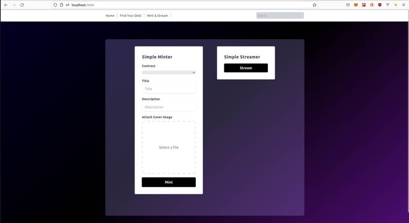 DAOStream – screenshot 1
