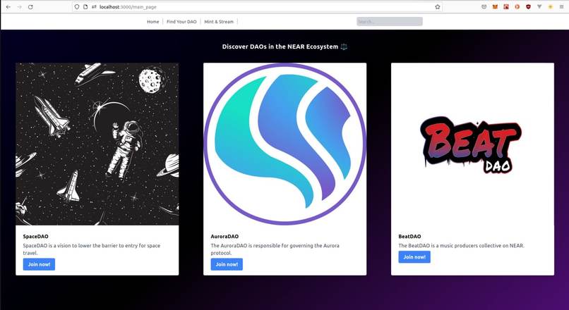 DAOStream – screenshot 2