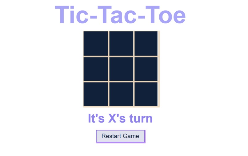 TIC-TAC-TOE GAME – screenshot 1