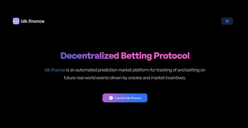 idk.finance – screenshot 1