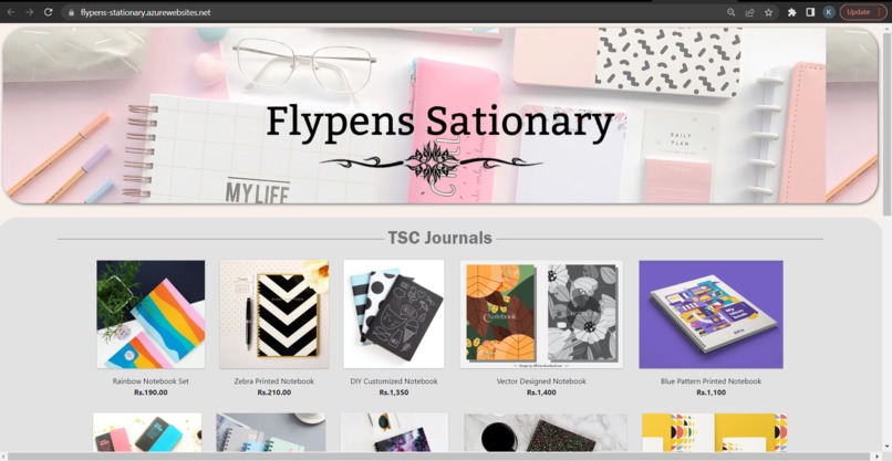 Flypens-Stationary-Website  – screenshot 1