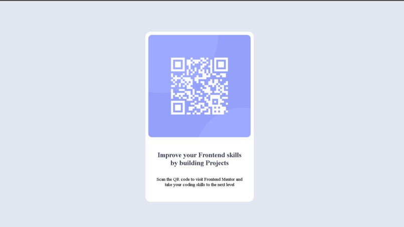 QR Card Component – screenshot 1
