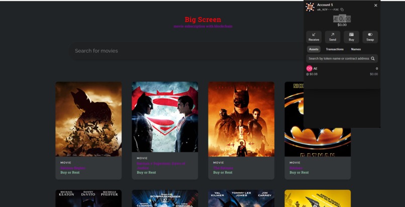 Bigscreen. A movie experience in Web3 – screenshot 1
