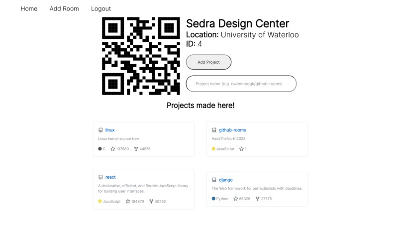 GitHub Rooms – screenshot 3