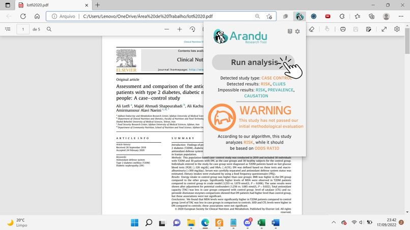 Arandu - Research plug-in for young scientists – screenshot 9