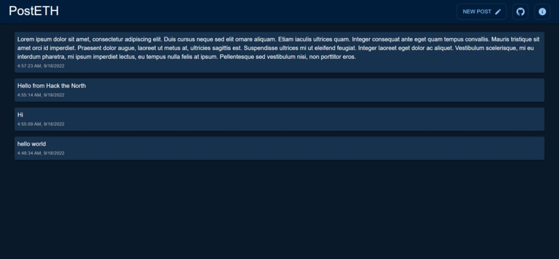 PostETH – screenshot 1