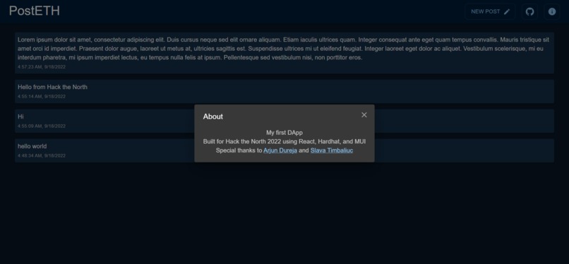 PostETH – screenshot 2