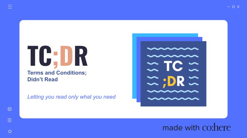 TC;DR - Terms & Condition; Didn't Read – screenshot 1