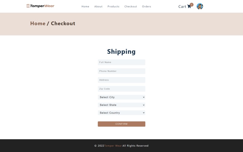 TomperWear E-commerce – screenshot 5